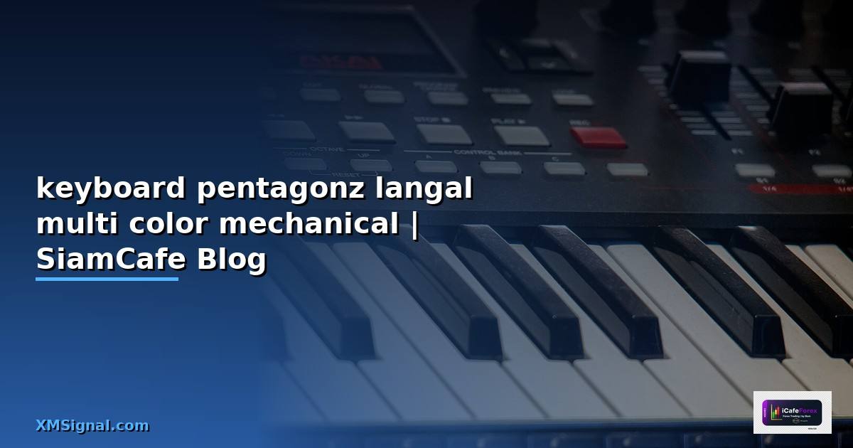 keyboard คีย์บอร์ด pentagonz langal multi color