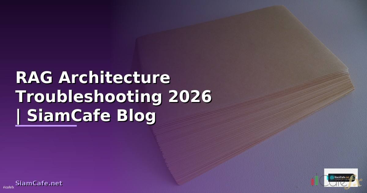 RAG Architecture Troubleshooting แก้ปัญหา — คู่มือฉบับสมบูรณ์ 2026