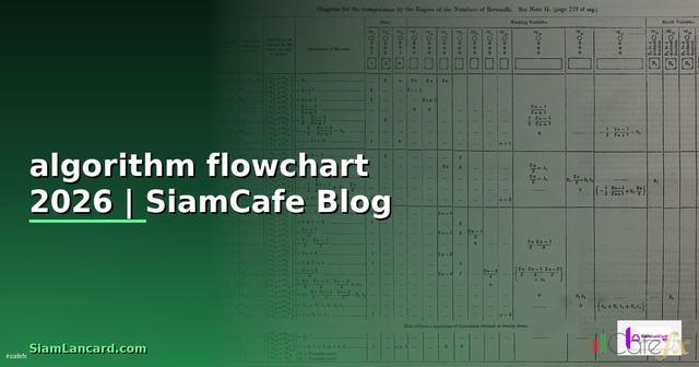algorithm flowchart คือ
