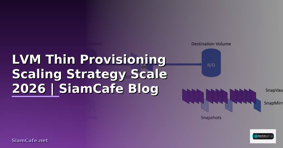 LVM Thin Provisioning Scaling Strategy วิธี Scale