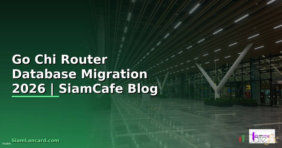 Go Chi Router Database Migration