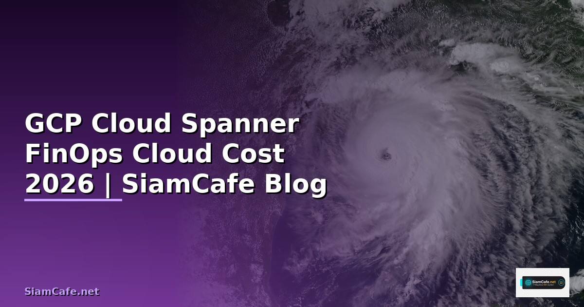 GCP Cloud Spanner FinOps Cloud Cost