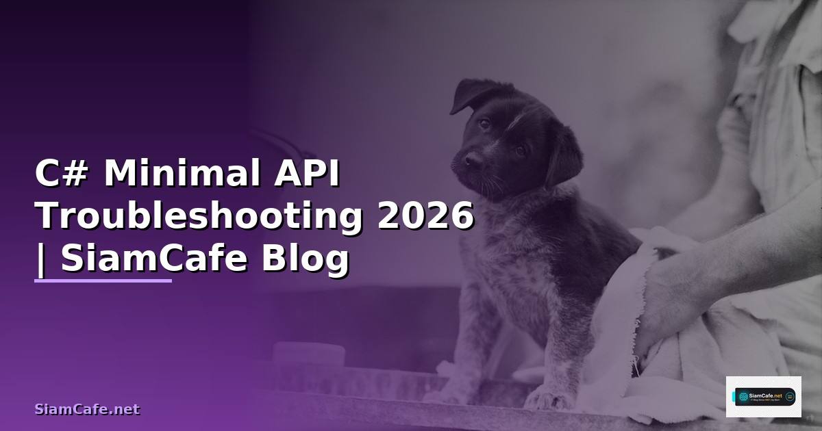 C# Minimal API Troubleshooting แก้ปัญหา