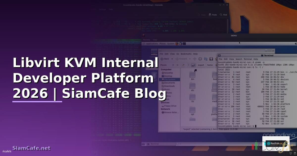 Libvirt KVM Internal Developer Platform —