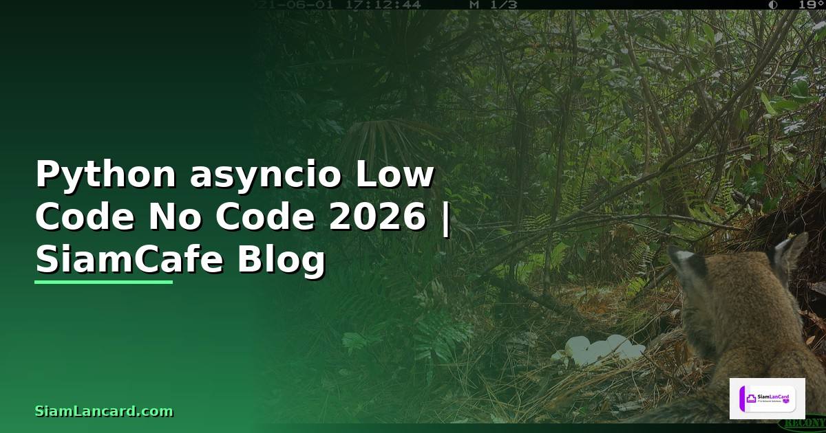 Python asyncio Low Code No Code