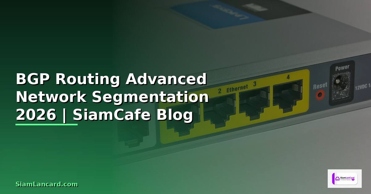 BGP Routing Advanced Network Segmentation
