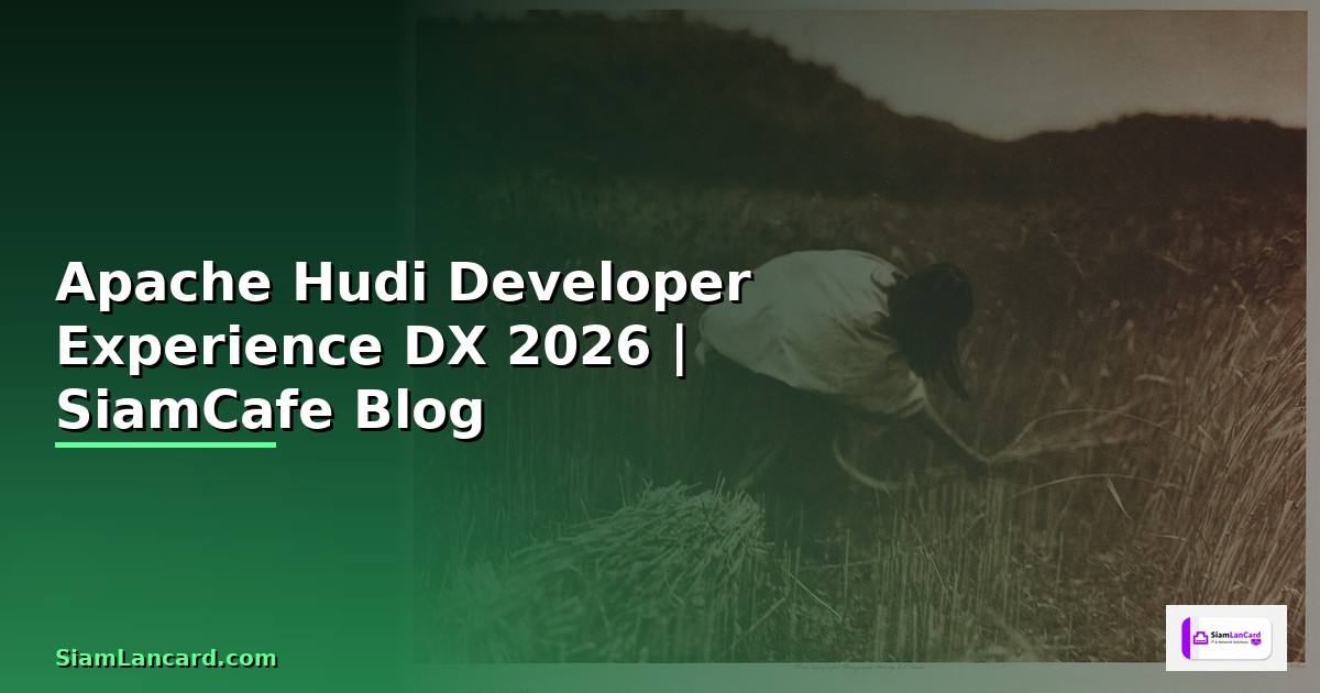 Apache Hudi Developer Experience DX