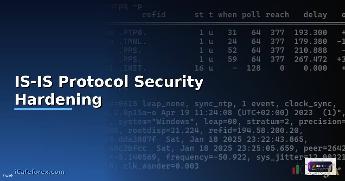IS-IS Protocol Security Hardening ป้องกันแฮก —