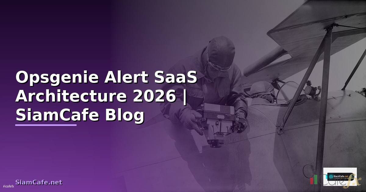 Opsgenie Alert SaaS Architecture