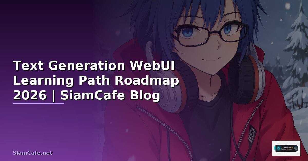 Text Generation WebUI Learning Path Roadmap
