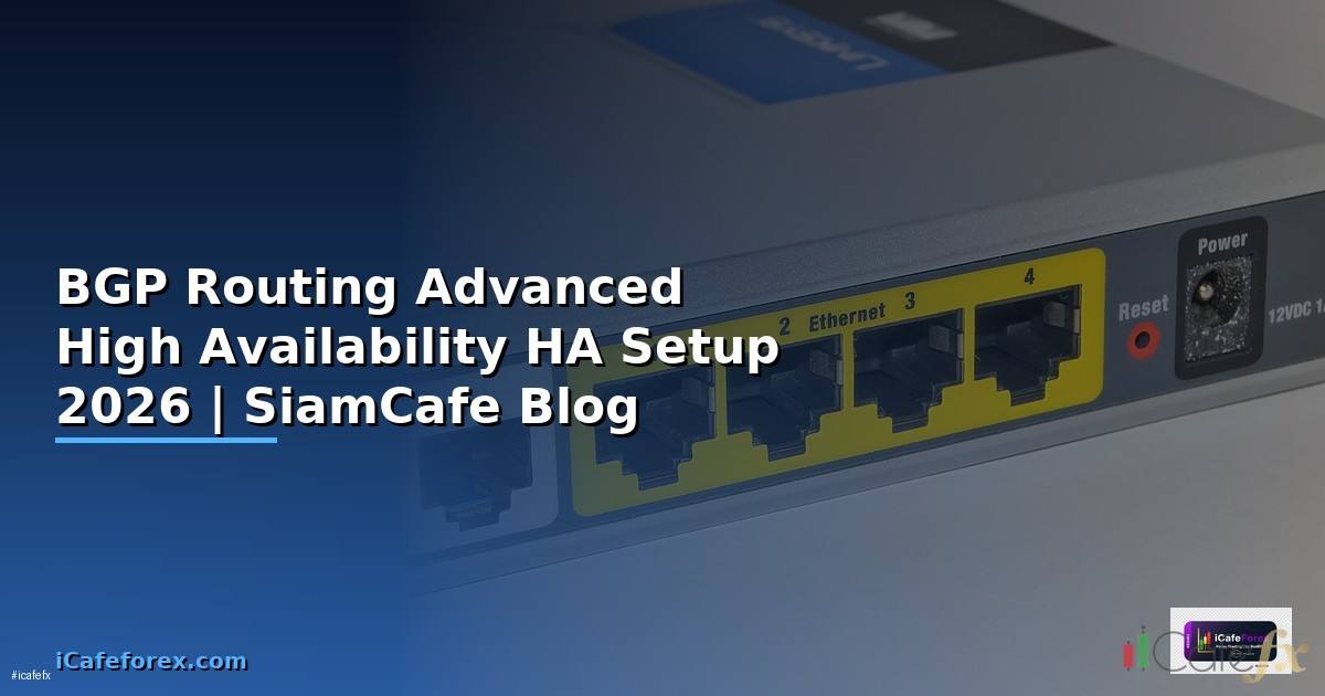 BGP Routing Advanced High Availability HA Setup