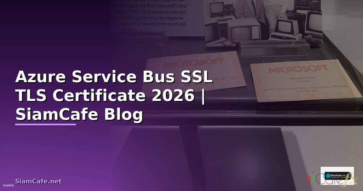 Azure Service Bus SSL TLS Certificate