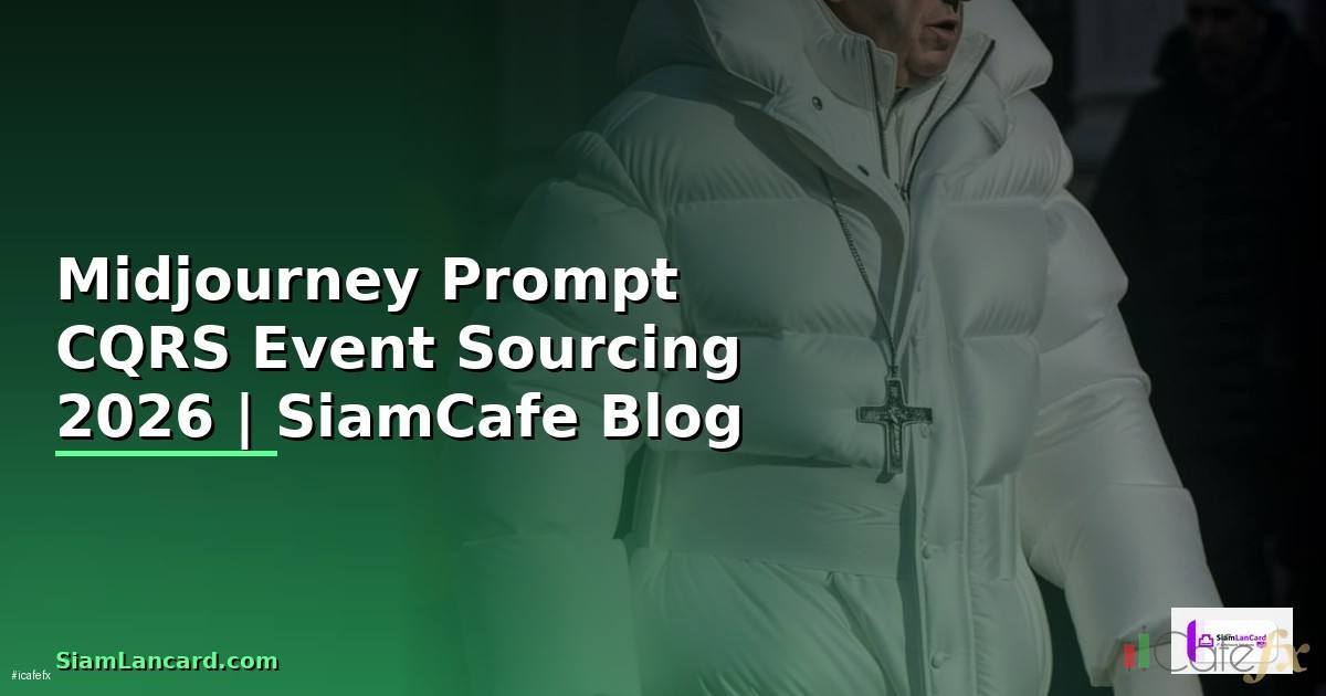 Midjourney Prompt CQRS Event Sourcing — ทุกสิ่งที่ต้องรู้ในปี 2026