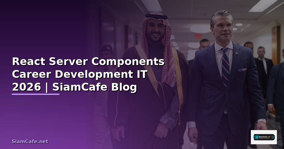 React Server Components Career Development IT