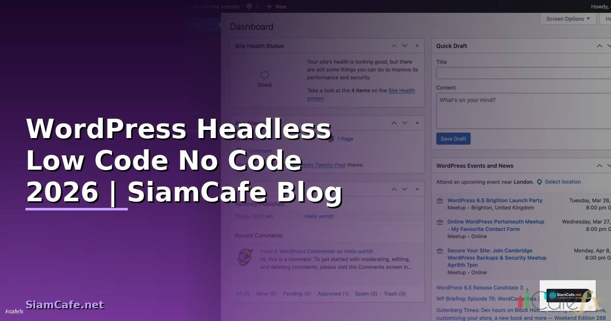 WordPress Headless Low Code No Code