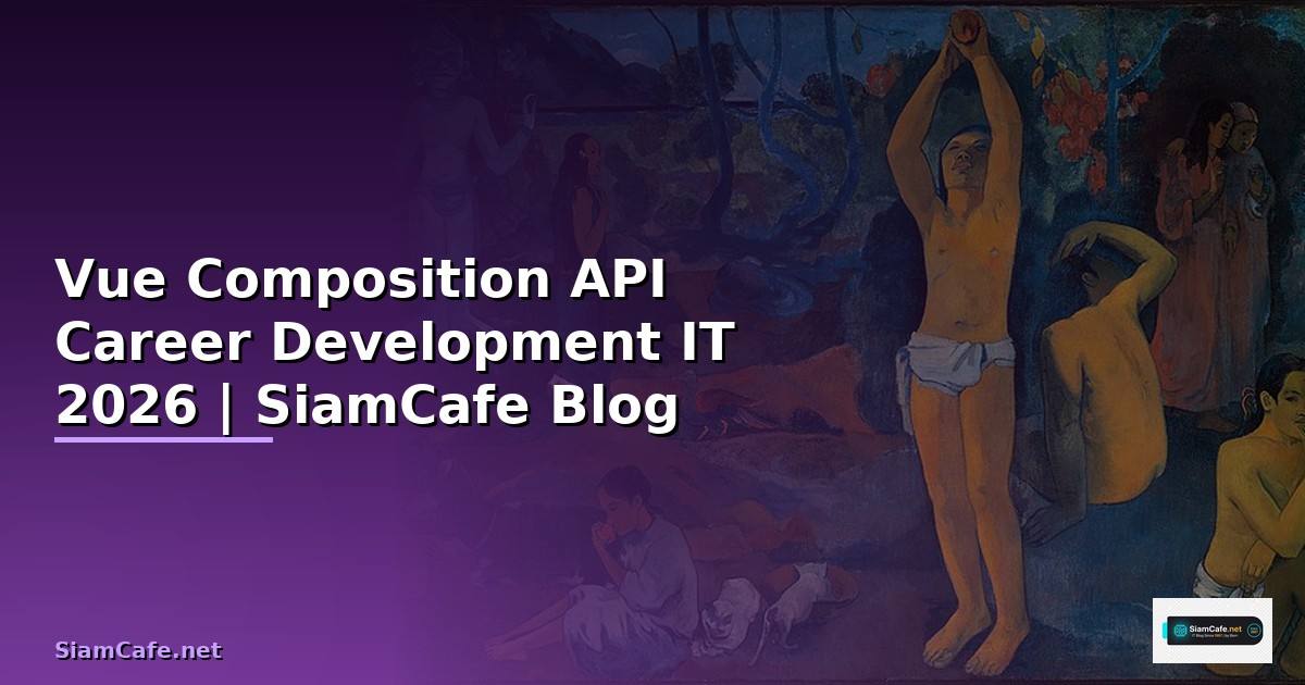 Vue Composition API Career Development IT