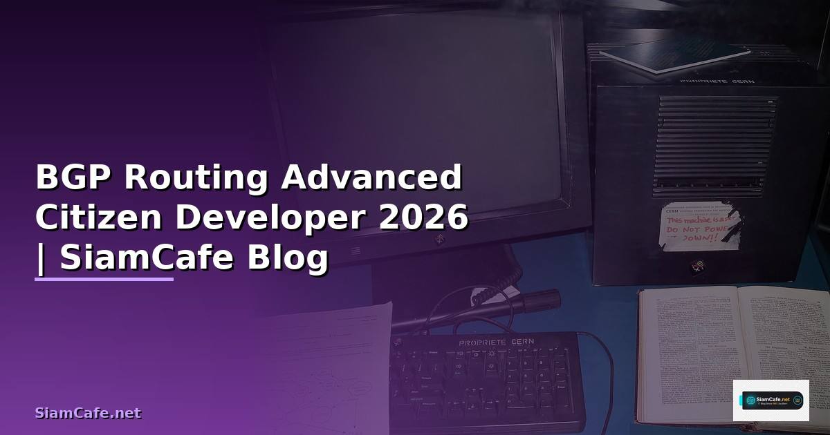 BGP Routing Advanced Citizen Developer