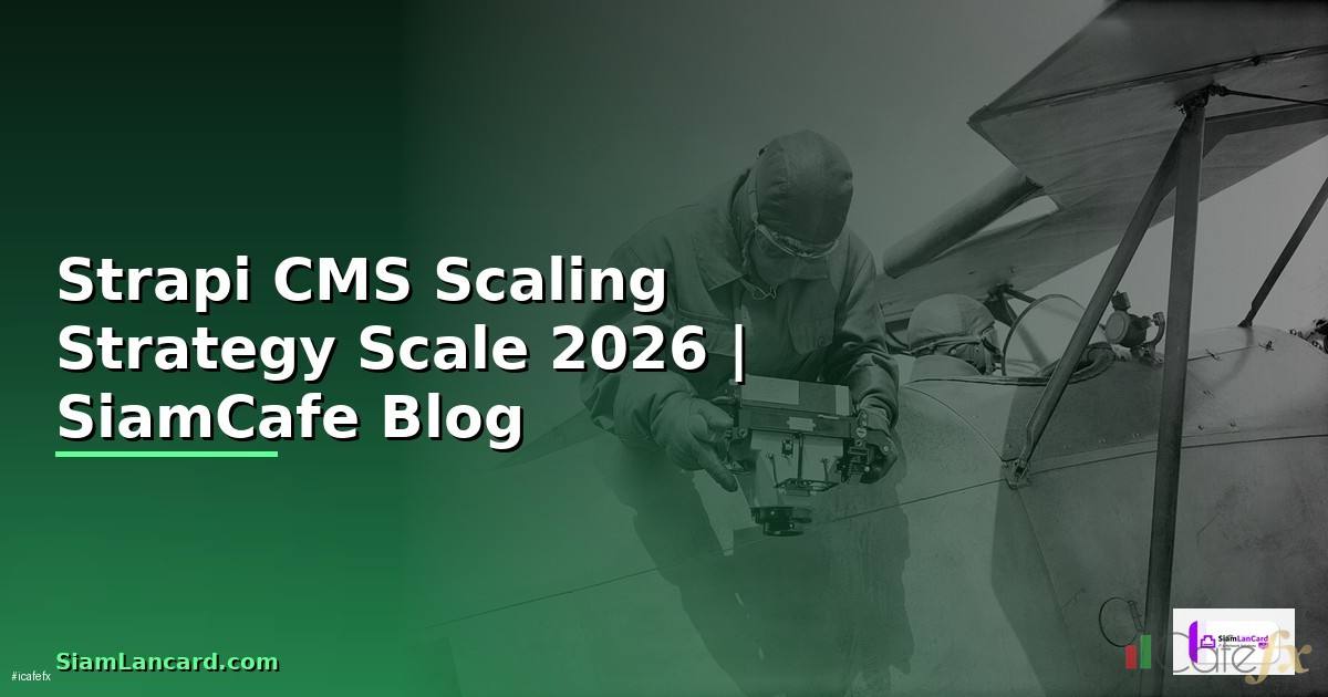 Strapi CMS Scaling Strategy วิธี Scale — คู่มือฉบับสมบูรณ์ 2026