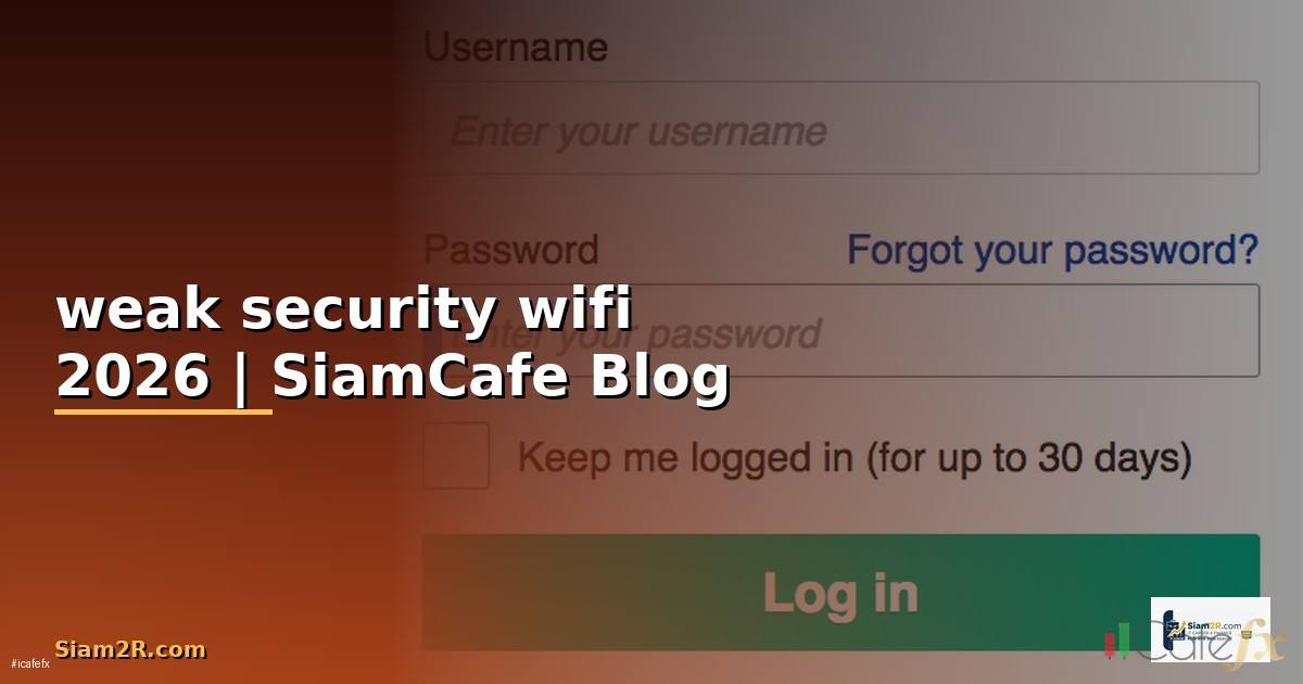 weak security wifi คือ