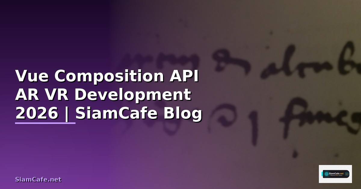 Vue Composition API AR VR Development