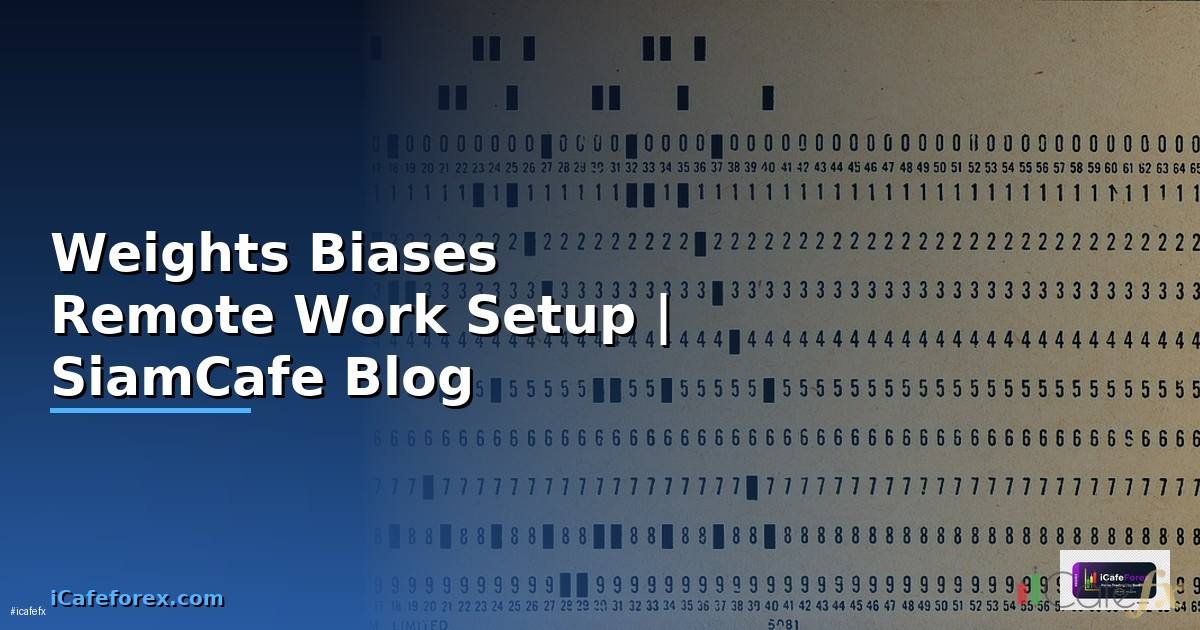 Weights Biases Remote Work Setup