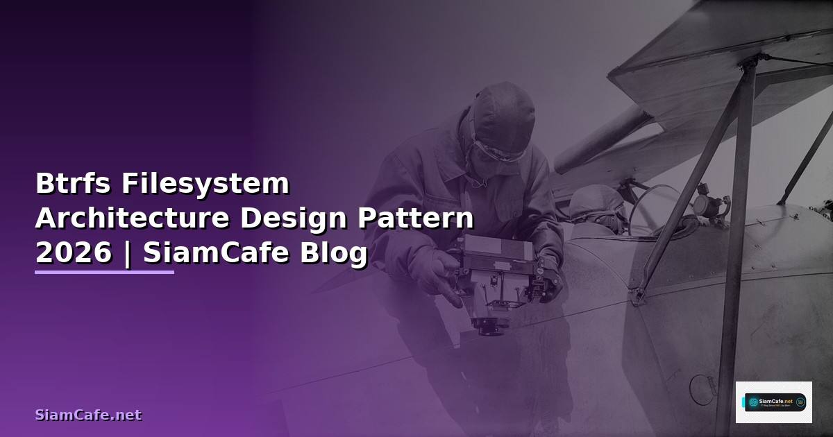 Btrfs Filesystem Architecture Design Pattern