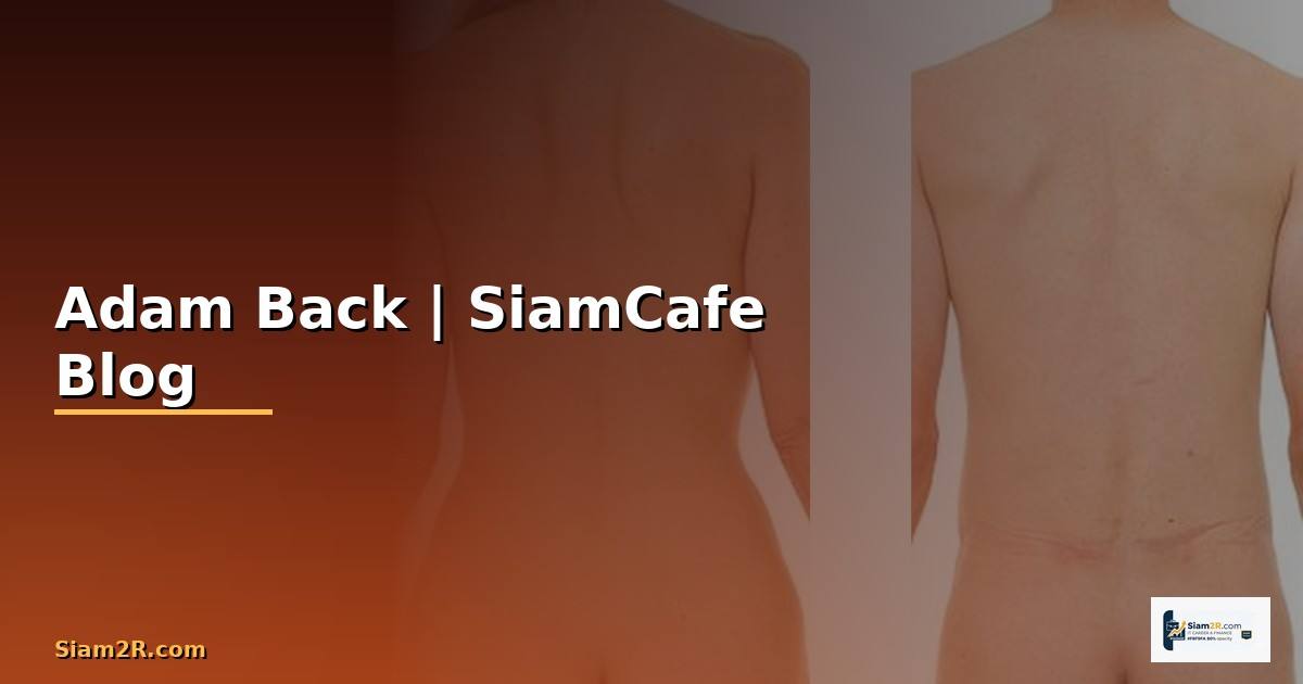Adam Back — คู่มือฉบับสมบูรณ์ 2026