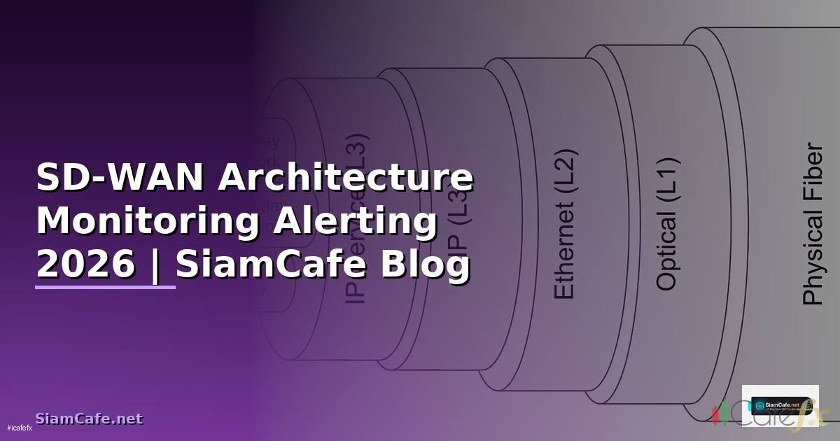 SD-WAN Architecture Monitoring และ Alerting