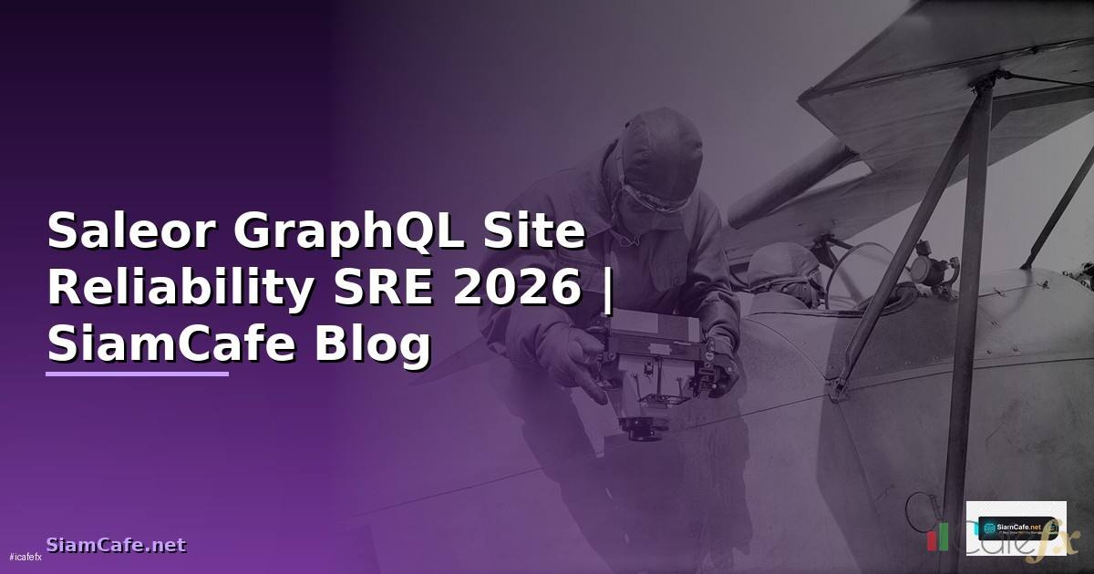 Saleor GraphQL Site Reliability SRE — คู่มือฉบับสมบูรณ์ 2026