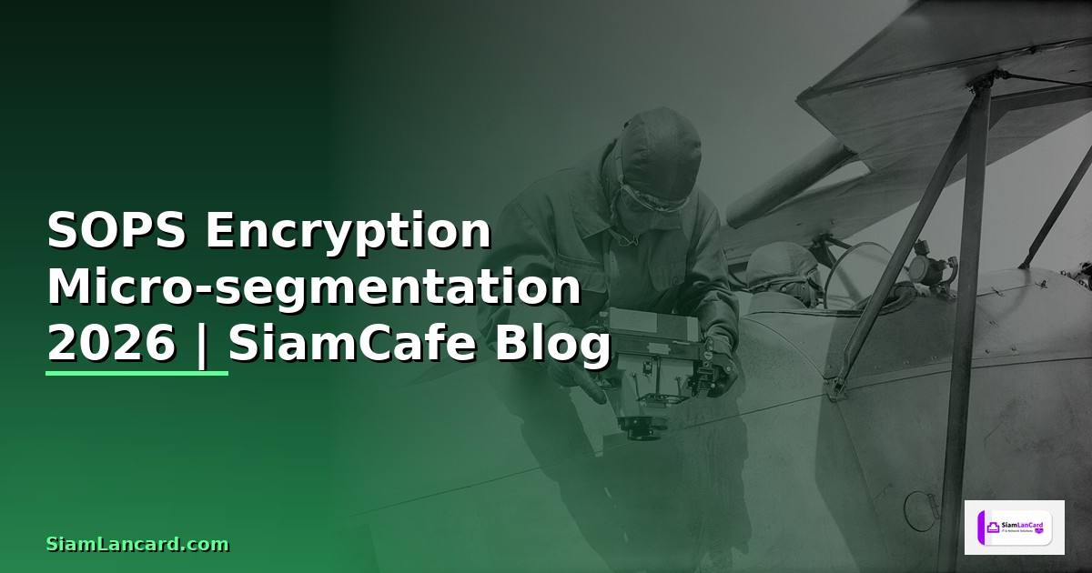 SOPS Encryption Micro-segmentation
