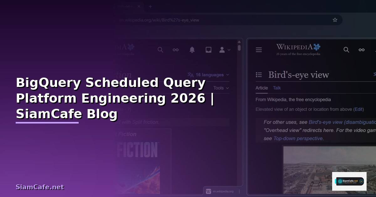 BigQuery Scheduled Query Platform Engineering