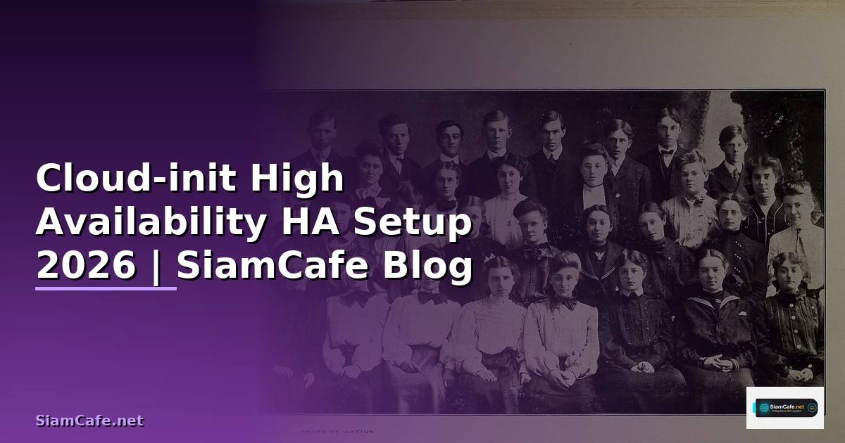 Cloud-init High Availability HA Setup