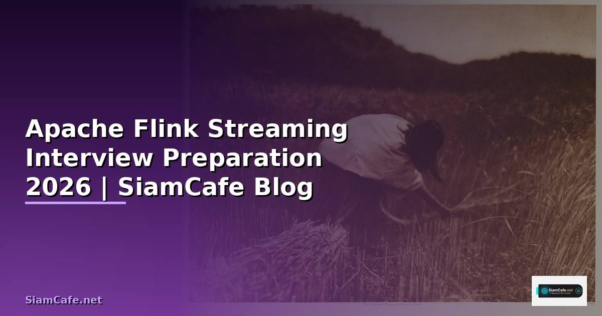 Apache Flink Streaming Interview Preparation