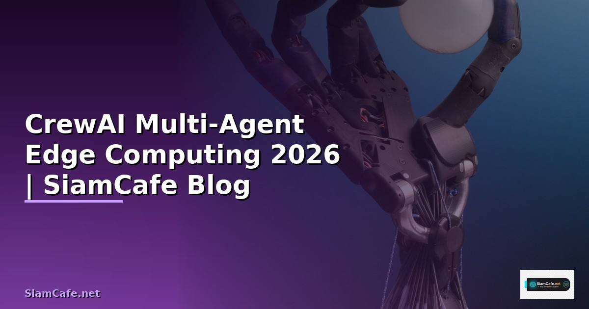 CrewAI Multi-Agent Edge Computing — คู่มือฉบับสมบูรณ์ 2026