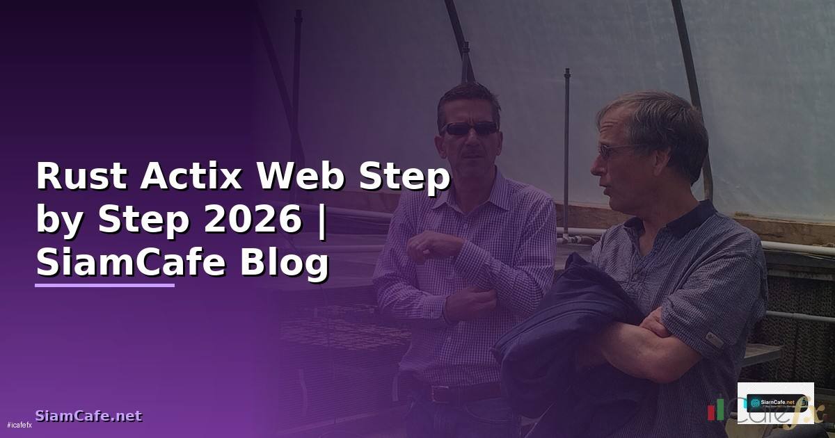 Rust Actix Web สำหรับมือใหม่ Step by Step