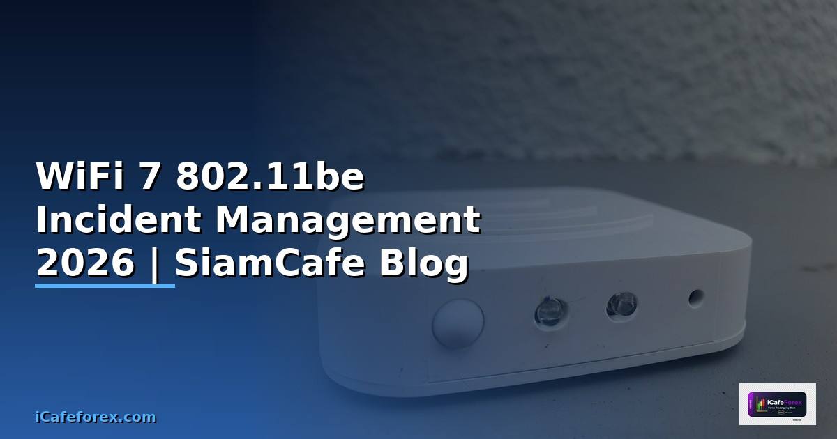 WiFi 7 802.11be Incident Management