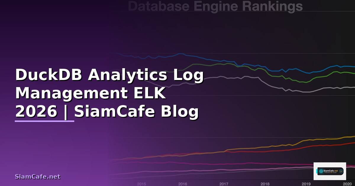 DuckDB Analytics Log Management ELK