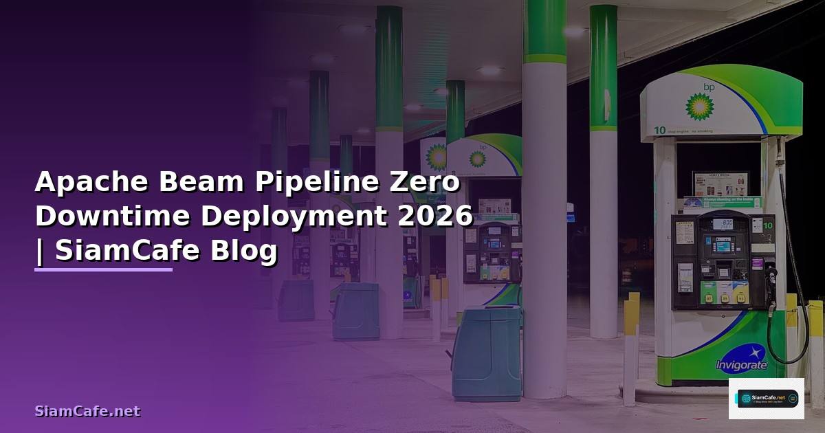Apache Beam Pipeline Zero Downtime Deployment — คู่มือฉบับสมบูรณ์ 2026