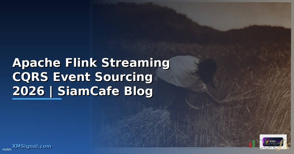 Apache Flink Streaming CQRS Event Sourcing
