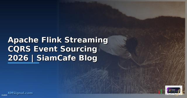 Apache Flink Streaming CQRS Event Sourcing