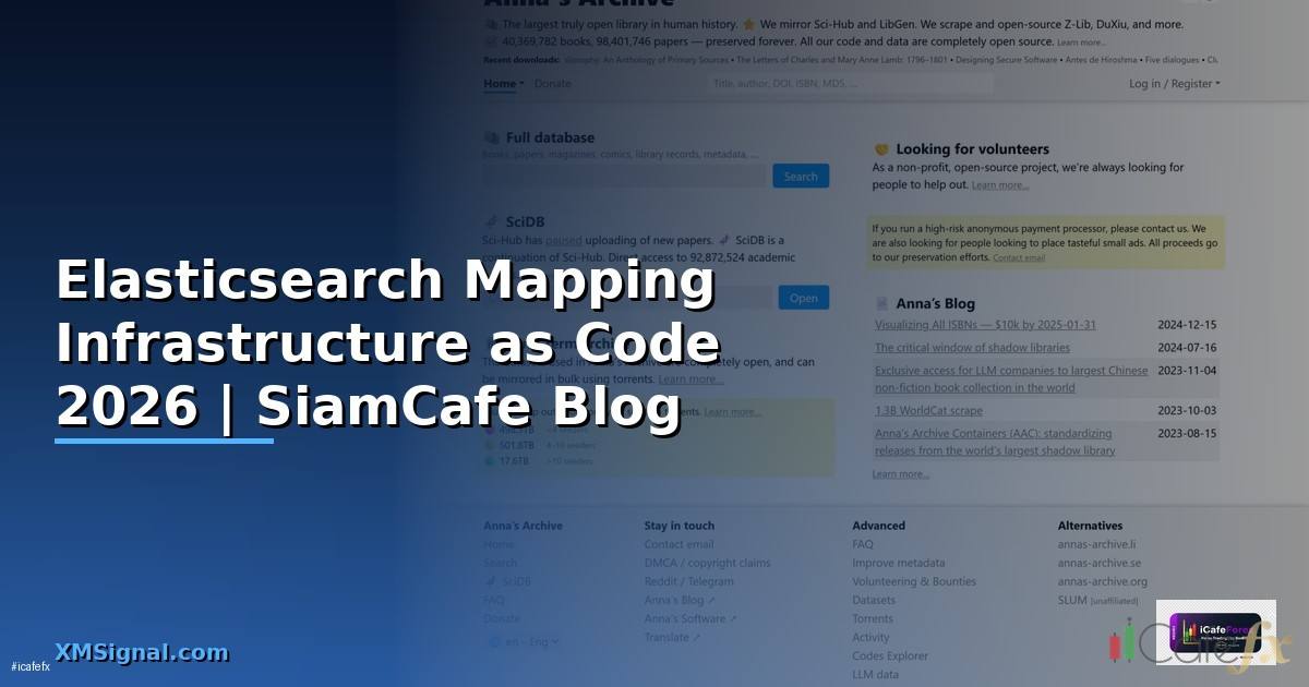 Elasticsearch Mapping Infrastructure as Code — คู่มือฉบับสมบูรณ์ 2026