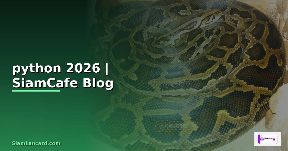 เขียนโปรแกรม python