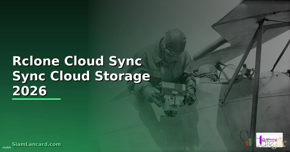 Rclone Cloud Sync — คู่มือ Sync ข้อมูลข้าม Cloud Storage 2026