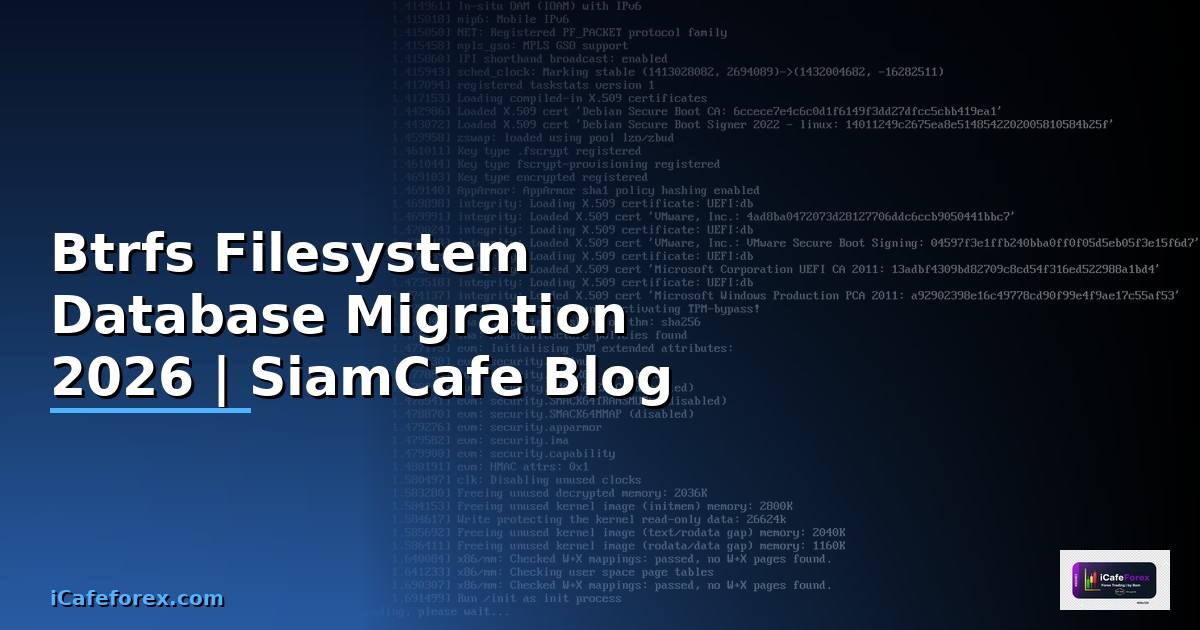 Btrfs Filesystem Database Migration