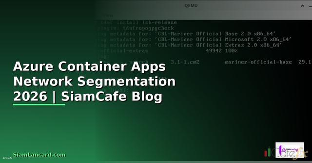 Azure Container Apps Network Segmentation