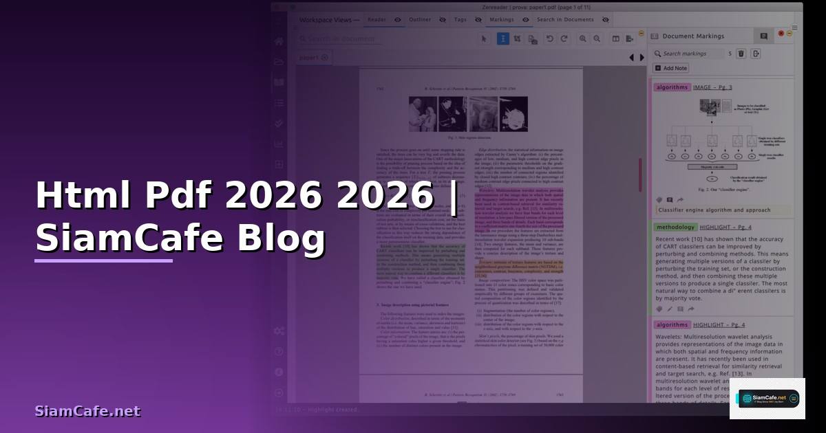Htmlคือ Pdf — คู่มือฉบับสมบูรณ์ 2026
