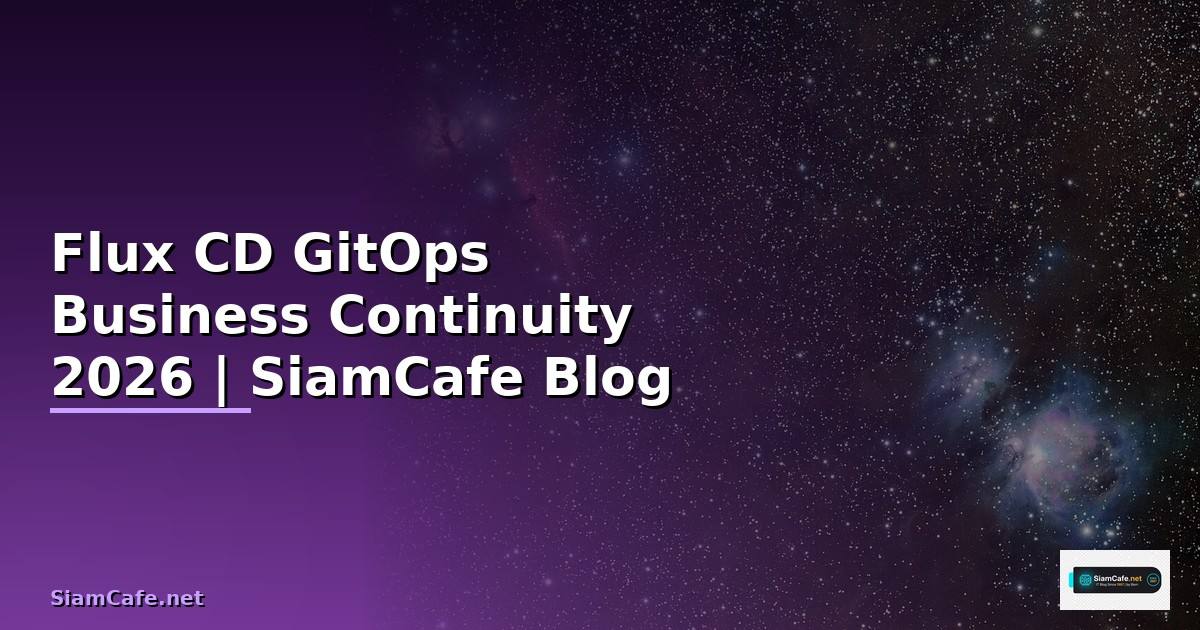 Flux CD GitOps Business Continuity —