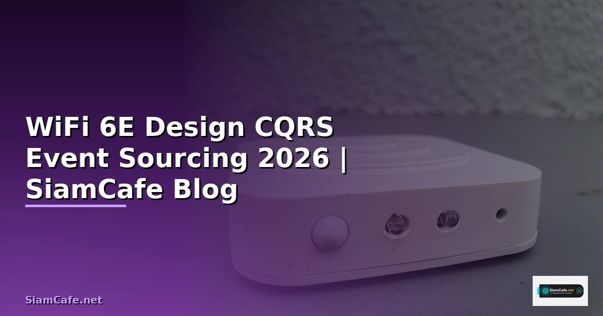 WiFi 6E Design CQRS Event Sourcing