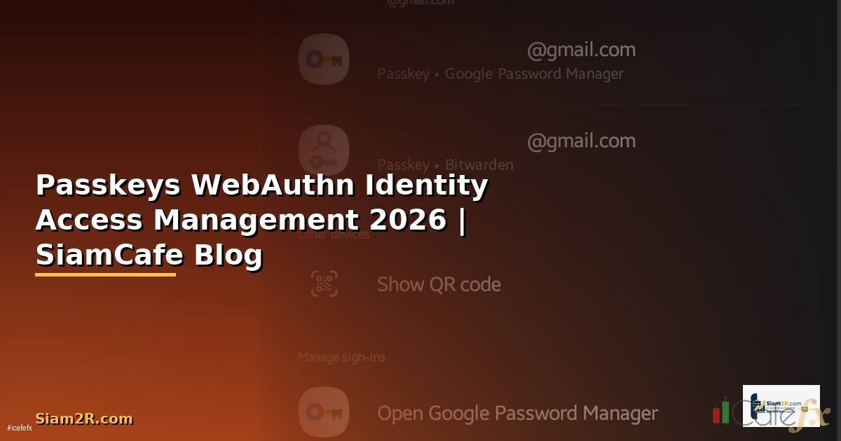 Passkeys WebAuthn Identity Access Management
