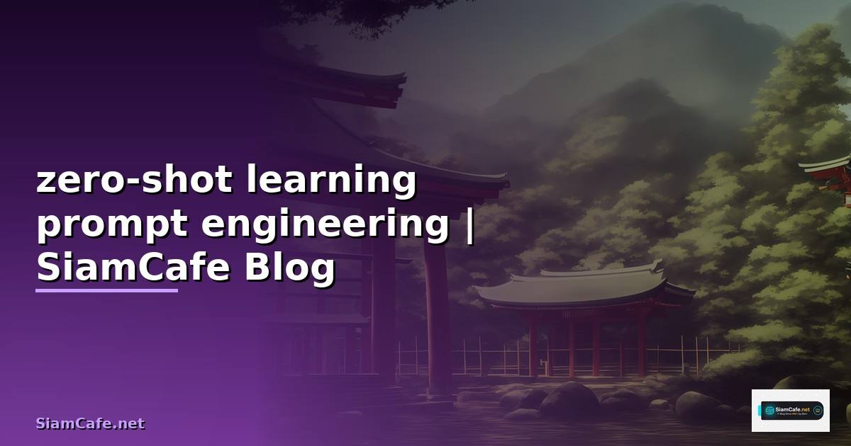 การใช้ zero-shot learning ในบริบทของ prompt